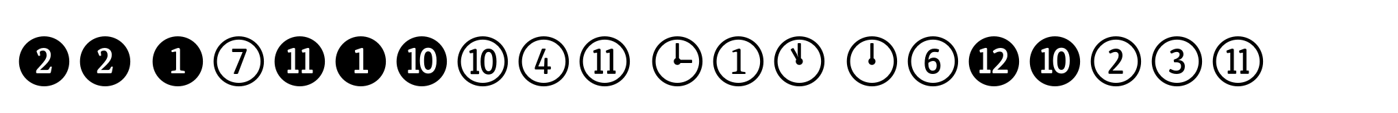 FF Dingbats 2.0 Numbers image